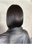 暗髪ボブ