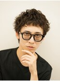 ツイストスパイラルパーマ波巻きシャドウメンズパーマ刈り上げ