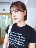 ネルケ 立川(nelke)&nbsp;ボブ/ブラウンカラー/ブリーチなしカラー