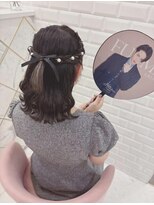 リルミー ミュエナ 大須 矢場町(Lilme myuena)&nbsp;ボブさんでも出来る編み込みハーフアップ＊まゆ