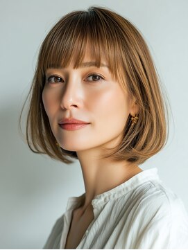 ビフィーノ リルネ(Bifino Rilune) クラゲヘアー/小顔/ココアベージュ/オリーブグレー/川西