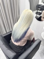 モア シルエ(MoA cilue)&nbsp;ホワイトブロンド×ブルーインナー