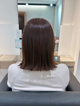 ルディー バイ ヘアーポケット(rudii by HAIR POCKET) 春色ピンクベージュ*切りっぱなし