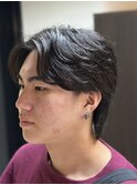 博多メンズフェザーパーマ