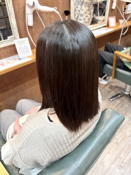 ヘアーサロン アトリエ(Hair salon ATORIE) ミディアム縮毛矯正ストレートパーマ