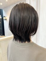 キャアリー(Caary)&nbsp;福山美容室Caaryくびれミディ髪質改善ショコラブラウン20代30代