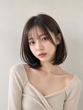 ヘイ 松本店(HEY) 【HEY 松本】丸みボブおくれ毛顔まわりカット