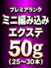 【プレミアランク】ミニ編み込みエクステ50g(25~30本)¥8500