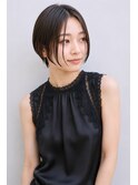 大人美人ハンサムショート×柔らかセンターパート