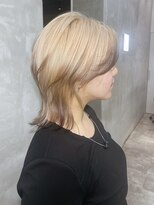 ダブルトーキョー シブヤ(W-TOKYO SHIBUYA)&nbsp;ウルフカットハイトーンブリーチエンドカラーレイヤーカット
