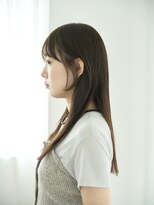 リトル 飯塚(little) 暗髪ストレート×顔まわりレイヤーロング