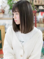 カバーヘア イヴ 戸頭店(COVER HAIR EVE)&nbsp;*EVE戸頭*色っぽい♪黒髪ワンカール小顔ロブスタイルb!