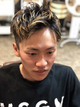 ディスパッチヘアー 甲子園店(DISPATCH HAIR) メッシュ 無造作ショート