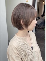 サロンドミルク 溝の口店(salon de MiLK)&nbsp;丸くまとまる大人美人ショートに脱白髪染めハイライト