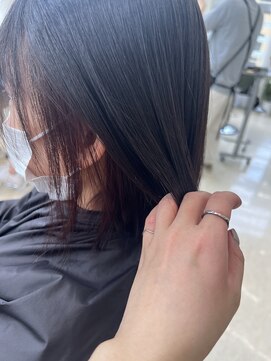 イコール 銀座(equal) 美髪/くすみブルー/ネビージュ/大人かわいい/こなれミディ[銀座]