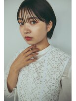 クラン(clan)&nbsp;外ハネボブセクションカラーグラデーションカラーペールベージュ