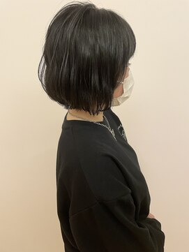 りんごの木セントラル(Central) ミニボブ/うるツヤ@20代30代@アッシュブラック