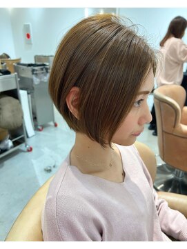 トリート 西船橋店(TREAT) 大人向け20代30代40代ショートボブ透明感ベージュ