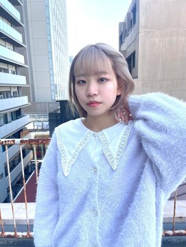 ヘアプレイスソル (HAIR PLACE SoL) ホワイト★ボブ