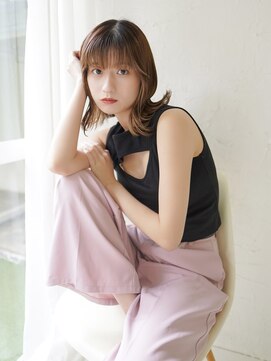 ラフィス ヘアー センス 広島袋町店(La fith hair SEnSE) 【La fith】外ハネボブ×インナーカラー