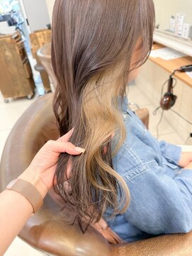 ネオリーブアイム 横浜西口店(Neolive aim) ライトベージュ 見せるインナーカラー【横浜】k