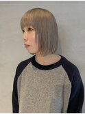 ハイトーングレージュカラー_ケアブリーチ
