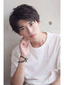 エインアンリー 表参道(AIN.ANLY.) カルマパーマツーブロックダークアッシュアッシュブラック