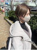 刈り上げハンサムショート×ハイトーングレージュ