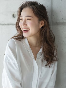 クラン(Chlan) 大人ゆるふわニュアンスパーマ×オリーブベージュ