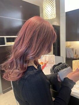 サロンドボーテレイ モテバング×ピンクベージュ