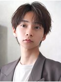 メンズ韓国センターパート【ナチュラル緩めスパイラルパーマ】