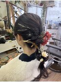 あみこみヘアアレンジ