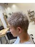 【men's限定】ブリーチorハイライト+オンカラー+カット+marbb+TR