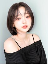 ラベスト キョウト(LOVEST)&nbsp;透けるブルーアッシュとレイヤーボブ◯20代30代40代◯