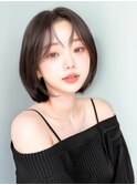 透けるブルーアッシュとレイヤーボブ◯20代30代40代◯