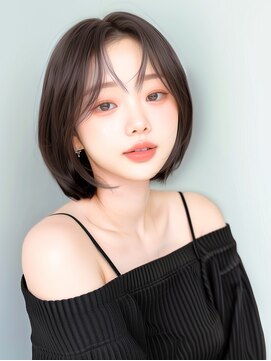ラベスト キョウト(LOVEST) 透けるブルーアッシュとレイヤーボブ◯20代30代40代◯