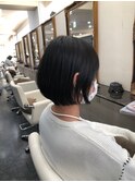 小顔になるショートボブ  