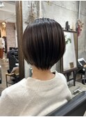 マッシュショートおしゃれ女子ウルフヘア外ハネボブレイヤーボブ