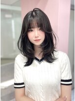 ジーナ 名駅(XENA.) 《LUNA》ハイレイヤー/顔周りカット/ナチュラルカラー