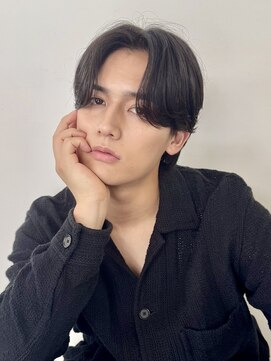 シーン 原宿(scene) 大人センターパート/毛流れセンターパート/ニュアンスパーマ