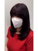 艶カラー×暗髪レイヤーカット