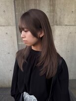 ラヴィズム 長岡店(LUVISM)&nbsp;韓国/顔周りレイヤー/ダブルカラー/ベージュ/前髪新潟長岡宮関