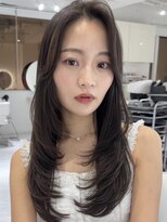 エレメント 五反田店(EREMENT)&nbsp;ハイライトカラーミルクティーベージュレイヤーカット