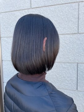 セットアップ 倉敷美和店(SET-UP) 黒髪シンプルボブ