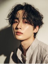 ビィピィジェイズ 大森店(BPJ'S) 色気漂うウェット質感★黒髪ランダムスパイラルマッシュ