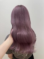 ユニ バイ マグ 長野店(Uni.by Mag) 透明感抜群♪ダブルカラーブリーチピンクラベンダー