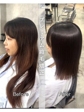 サクラ オモテサンドウ(SAKURA) 髪質改善縮毛矯正/暗めカラー/グランマッシュ/デザインカラー