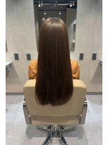 エンブレス(EnBlesS) ロング レイヤーカット 顔周り ベージュブラウン 前髪 10代20代