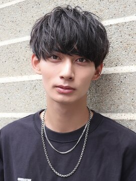 エイド 本店(aid) ソフトツイストスパイラルパーマ刈り上げツーブロックマッシュ