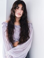 ヘアークラフト(Hair Craft)&nbsp;ロングウェーブパーマ×暗髪【岡山】レイヤーハードパーマ